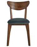 Miniatyrbilde 5 av 10: Sett med 2 Spisestuestoler Mørkt Tre Setepute Aksent Moderne Tradisjonell Design