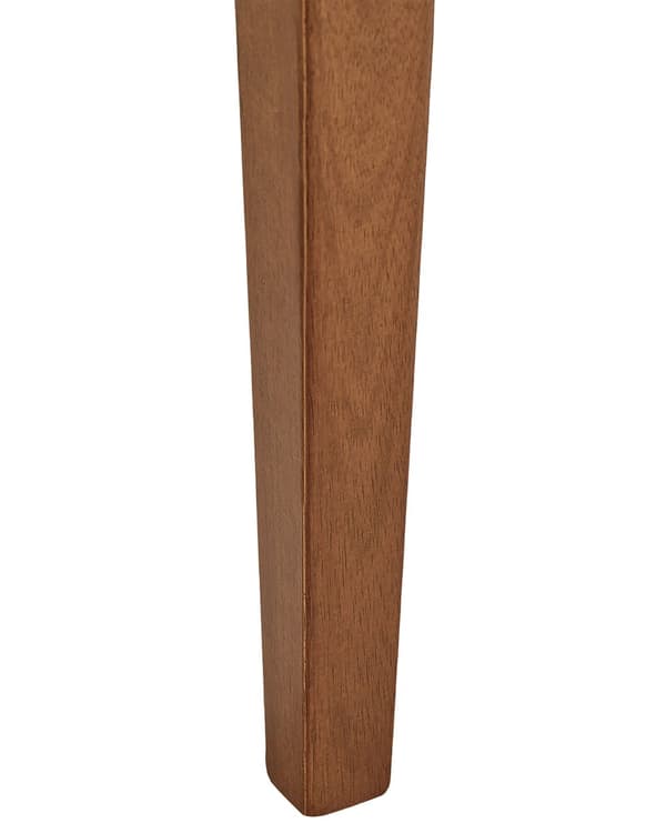 Sett med 2 Spisestuestoler Mørkt Tre Gummitre Setepute Aksent Spisesete Moderne Tradisjonell Design