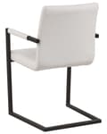 Miniatyrbilde 6 av 9: Stoler 2 stk hvit kunstskinn moderne design