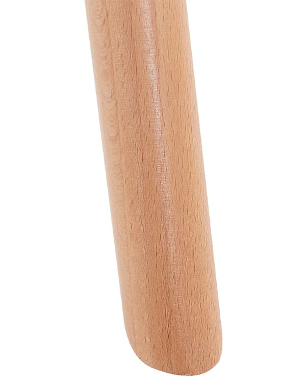 Sett med 2 Spisestuestoler Svart Kunstskinnsete Slanke Treben Armløse Moderne