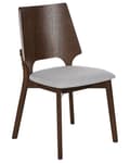 Pikkukuva 6 / 10: Tuoli tumma puu harmaa 47 x 88 x 46 cm puu polyesteri 2 kpl jalkatapit retro perinteinen