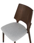 Pikkukuva 8 / 10: Tuoli tumma puu harmaa 47 x 88 x 46 cm puu polyesteri 2 kpl jalkatapit retro perinteinen