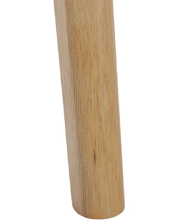 Set med 2 Matstolar Ljust trä och Grå Plywood Polyestertyg Gummiträben Armstödslös Retro Traditionell stil