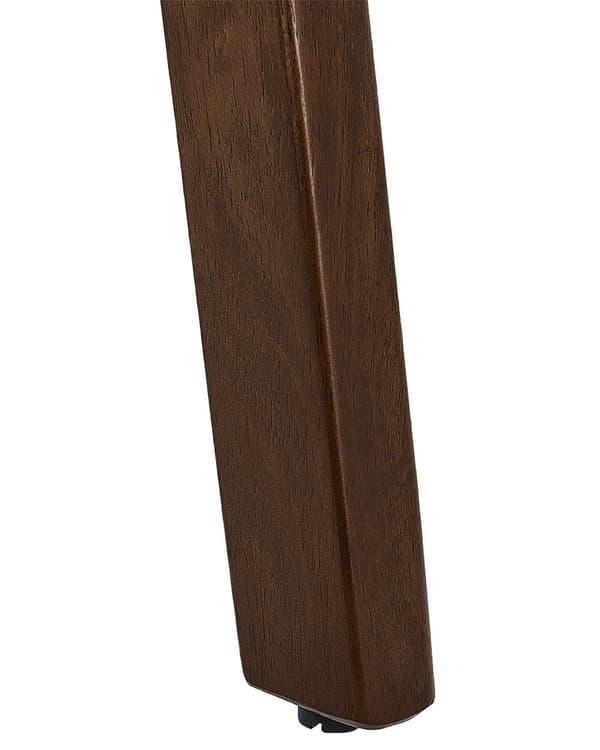 Set med 2 Matstolar Mörkt trä och Grå Plywood Polyestertyg Gummiträben Retro Traditionell stil