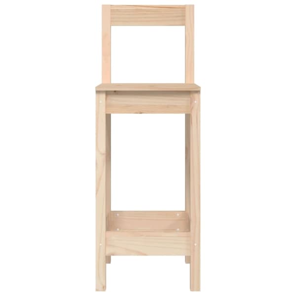 vidaXL barstole 2 stk. 40x41,5x112 cm massivt fyrretræ