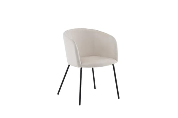 Berit matstol velour beige.