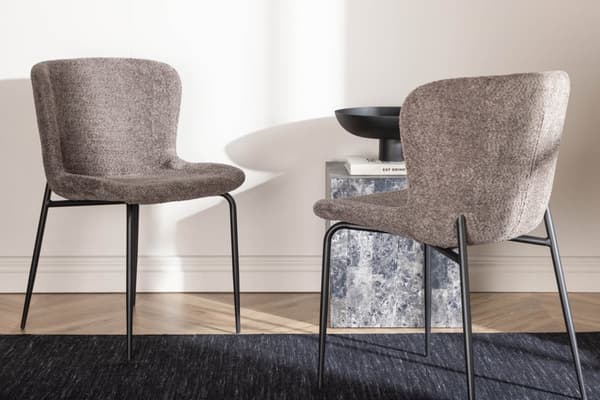 2 x Modesto spisestuestol brun.