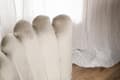 Miniatyrbilde 3 av 3: 2 x Limhamn spisestuestoler velour beige.