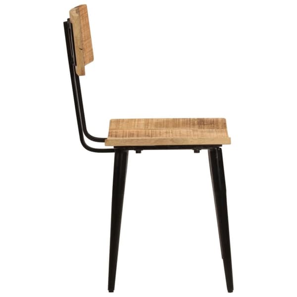 vidaXL Spisestoler 2 stk 44x40x80 cm heltre mango