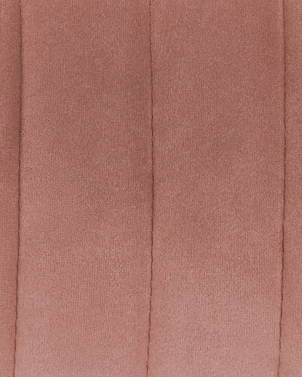 Tuoli pastellipinkki 46 x 75 x 44 cm sametti rauta käsinojat 2 kpl jalkatapit moderni