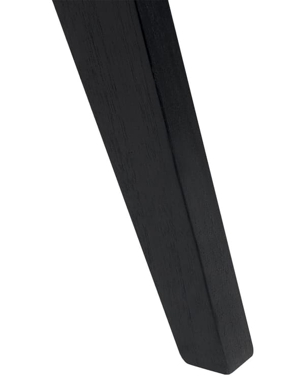 Stol Lyst tre Svart Rotting Mahogni Flettet rygg og sete Minimalistisk Moderne Spisestue