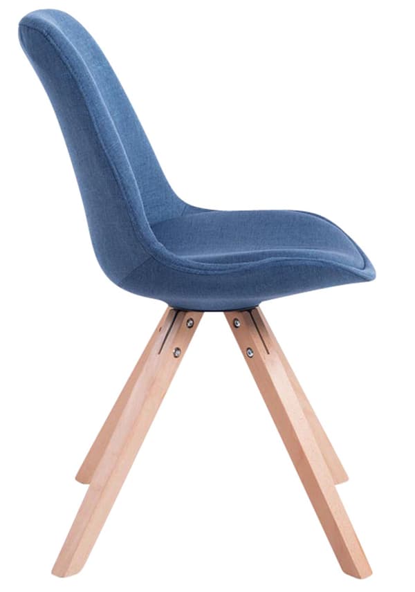 CLP 4 vierastuolin sarja Toulouse Fabric Square -kankainen neliö