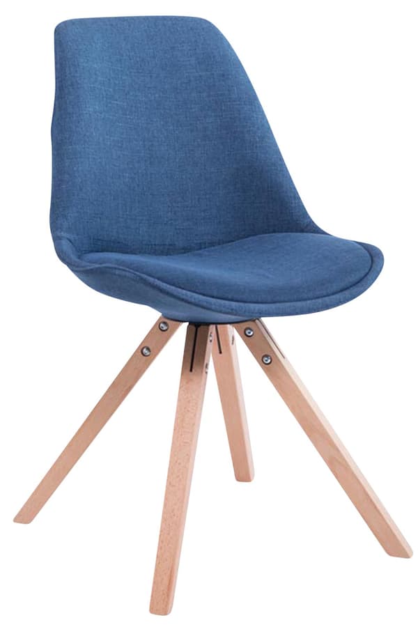 CLP 4 vierastuolin sarja Toulouse Fabric Square -kankainen neliö