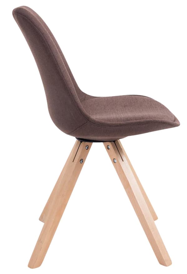CLP 4 vierastuolin sarja Toulouse Fabric Square -kankainen neliö
