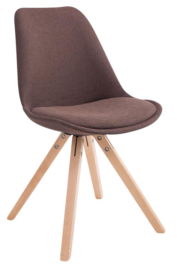 CLP 4 vierastuolin sarja Toulouse Fabric Square -kankainen neliö