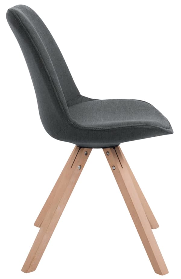 CLP Set med 4 stolar för besökare Toulouse Fabric Square