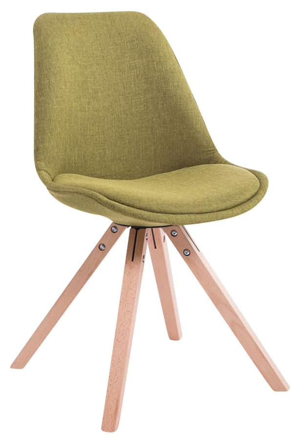 CLP 4 vierastuolin sarja Toulouse Fabric Square -kankainen neliö
