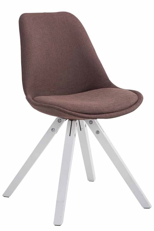 CLP 4 vierastuolin sarja Toulouse Fabric Square -kankainen neliö