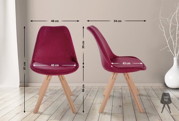 CLP Stol Sofia Velvet