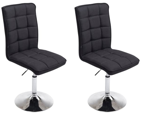 CLP Set med 2 Design matstolar Peking V2 tyg svart