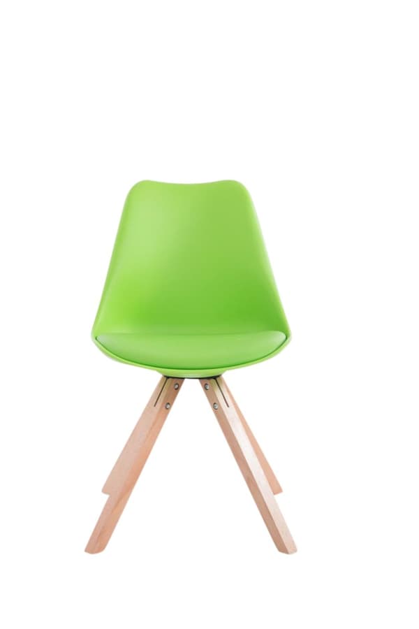 CLP Uppsättning av 4 stolar Toulouse Imitation Leather Square