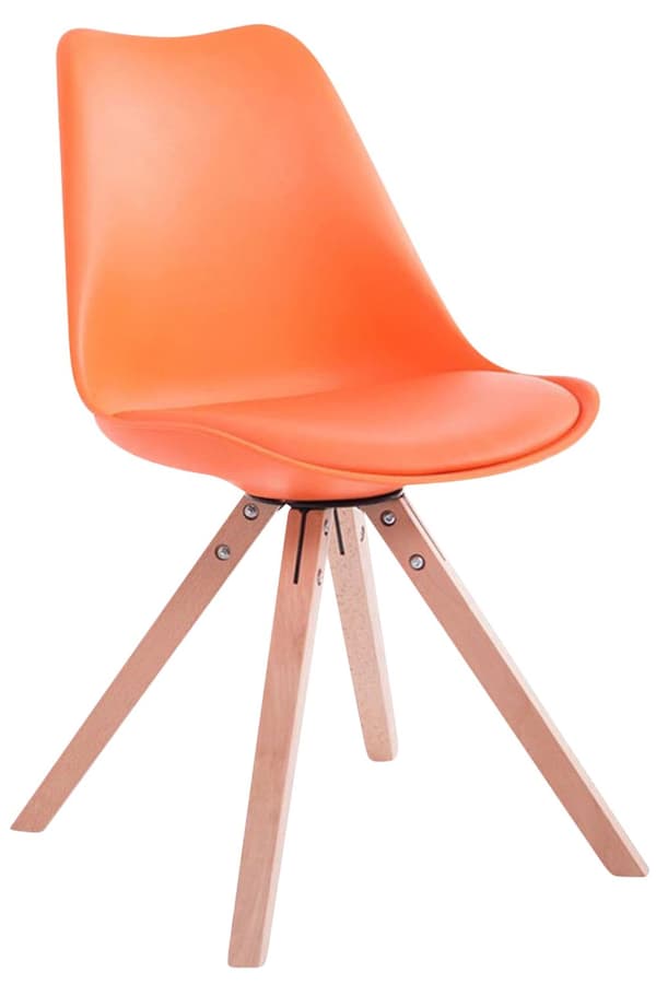 CLP Uppsättning av 4 stolar Toulouse Imitation Leather Square