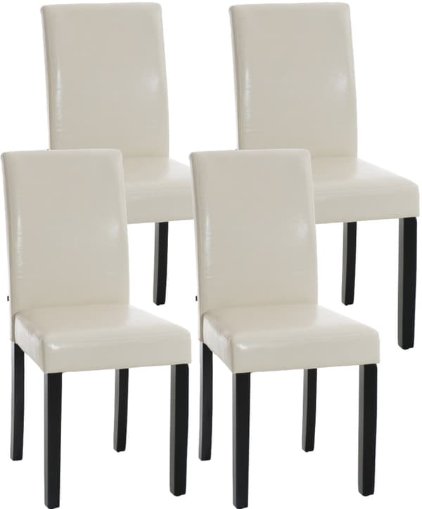 CLP Set med 4 matstolar Ina Imitation Leather