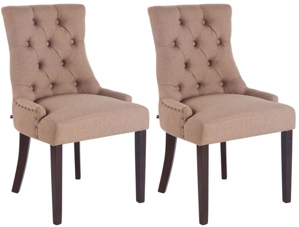 CLP Uppsättning av 2 matstolar Aberdeen Fabric
