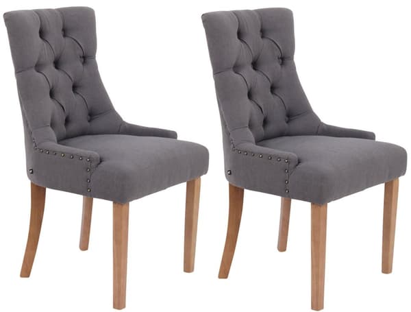 CLP Uppsättning av 2 matstolar Aberdeen Fabric