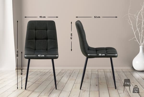 CLP Sæt med 4 Tilde-spisebordsstole