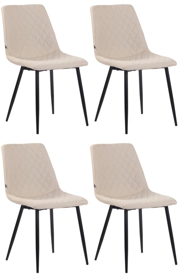 CLP Sæt med 4 spisebordsstole Telde Fabric