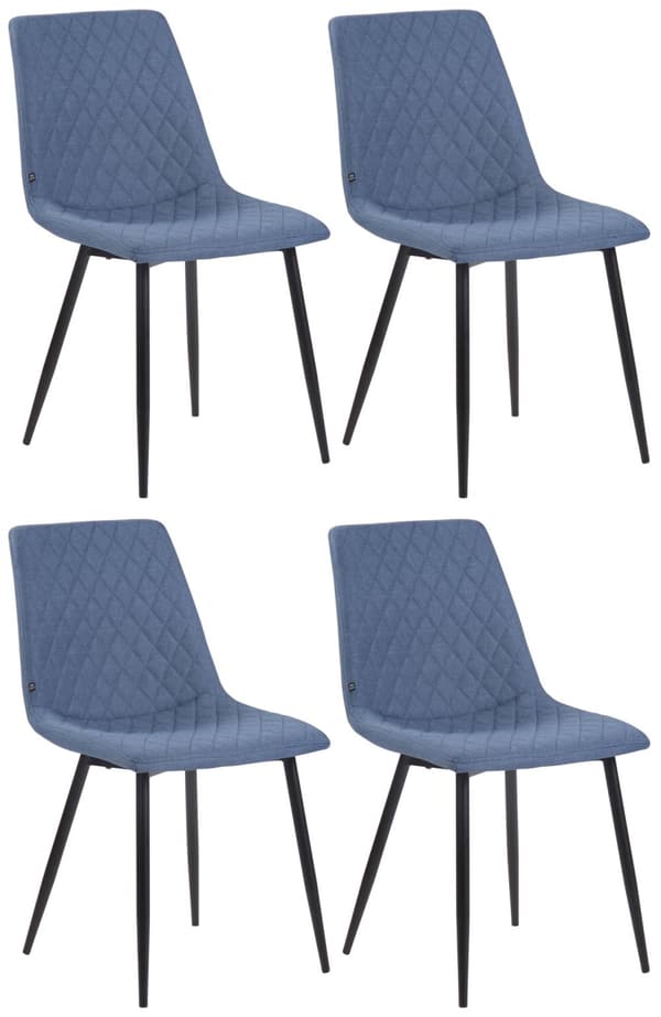 CLP Sæt med 4 spisebordsstole Telde Fabric