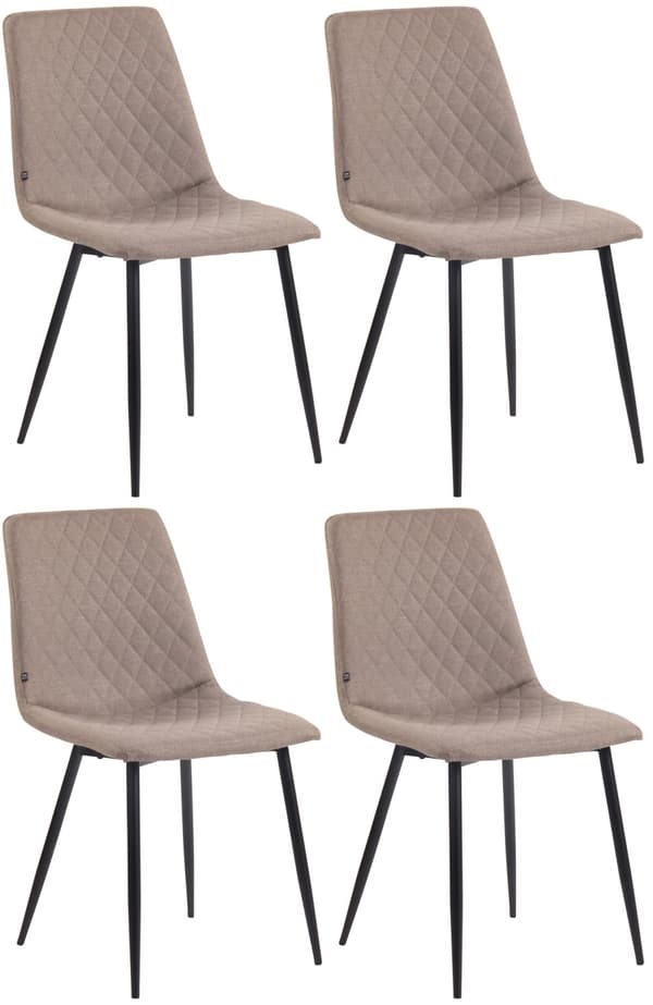 CLP Sæt med 4 spisebordsstole Telde Fabric