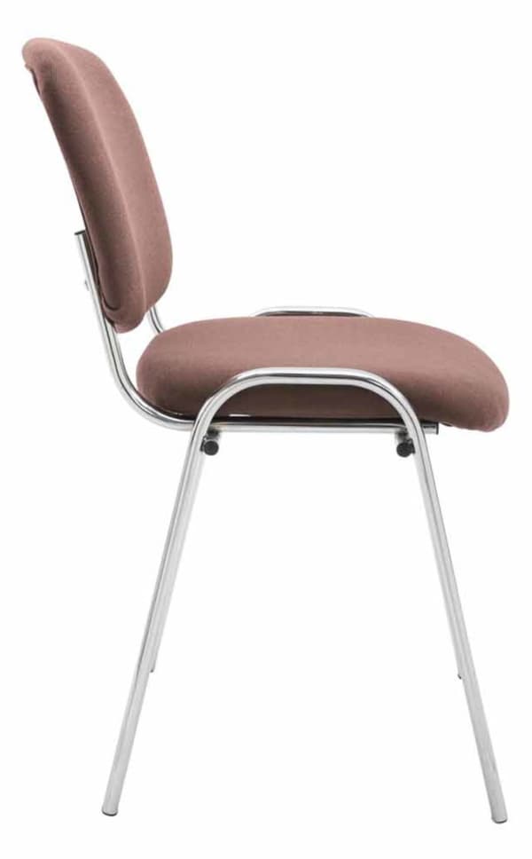 CLP Sæt med 4 stole Ken Chrome Fabric
