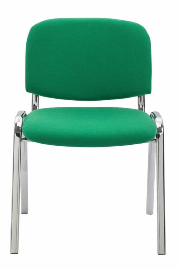 CLP Sæt med 4 stole Ken Chrome Fabric