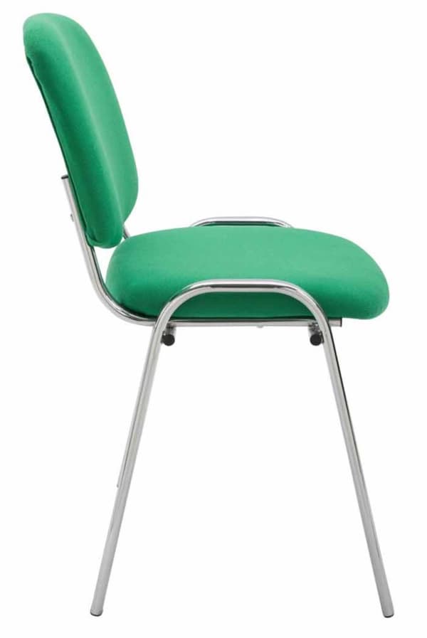 CLP Sæt med 4 stole Ken Chrome Fabric