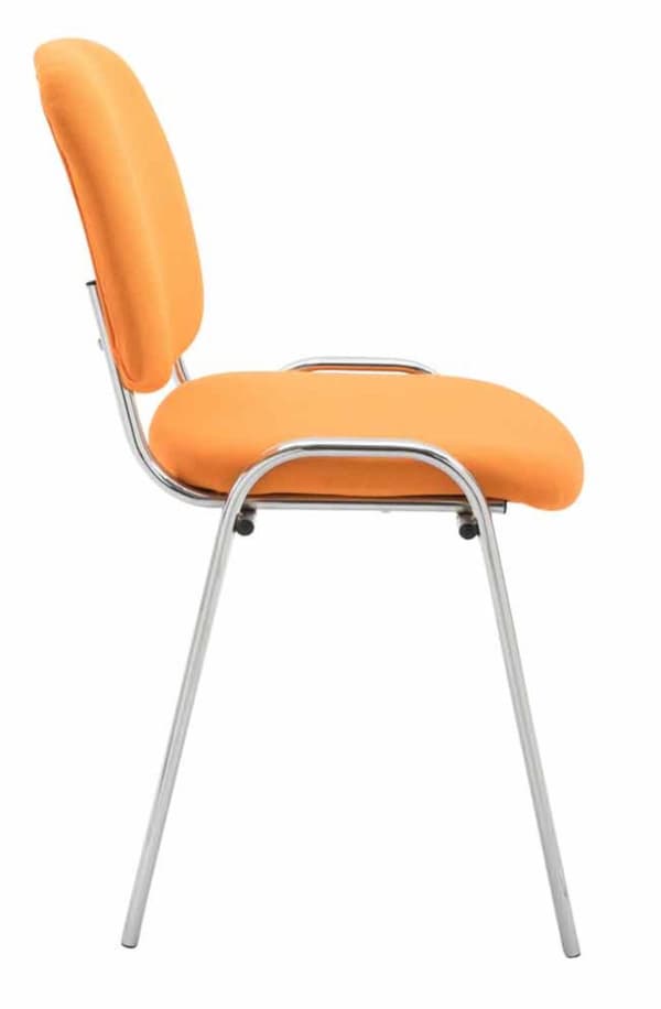 CLP Sæt med 4 stole Ken Chrome Fabric