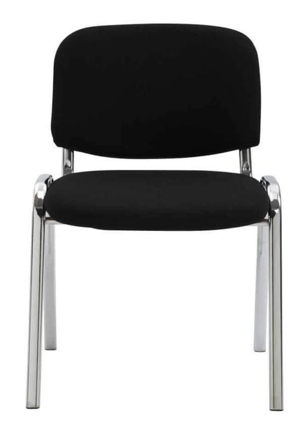 CLP Sæt med 4 stole Ken Chrome Fabric