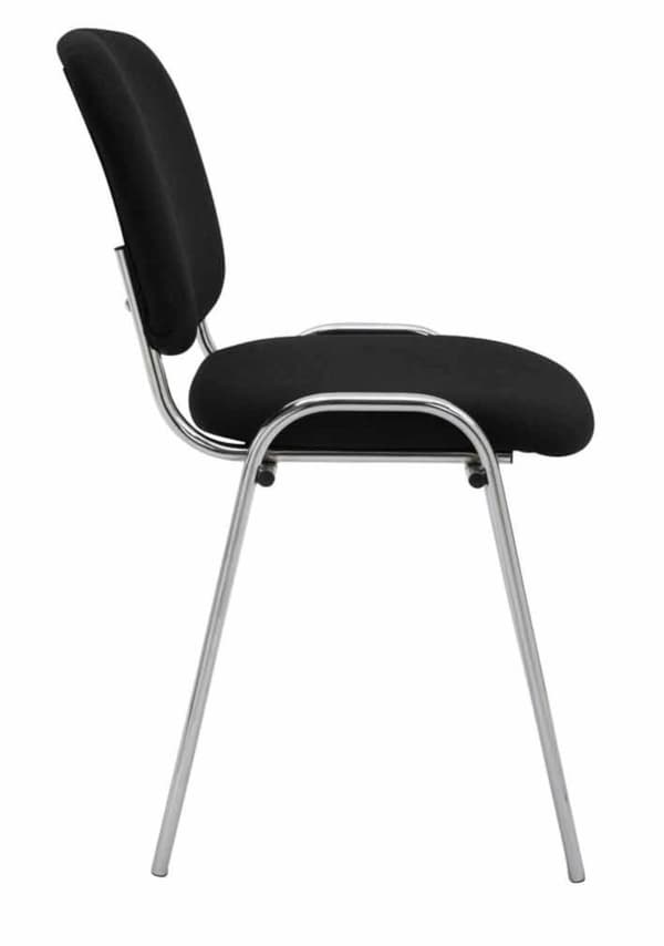 CLP Sæt med 4 stole Ken Chrome Fabric
