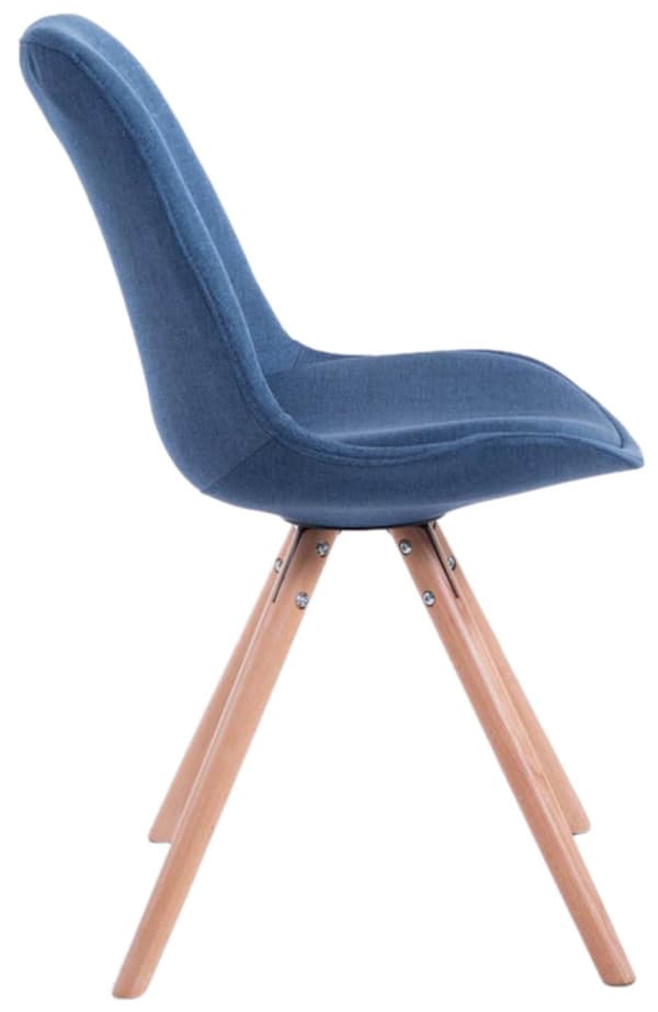 CLP Sæt med 4 besøgsstole Toulouse Fabric Round