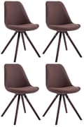 Miniatyrbild 1 av 4: CLP Set med 4 stolar för besökare Toulouse Fabric Round