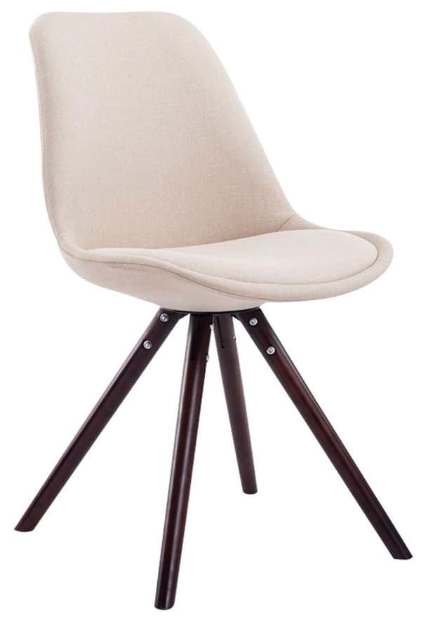 CLP Set med 4 stolar för besökare Toulouse Fabric Round