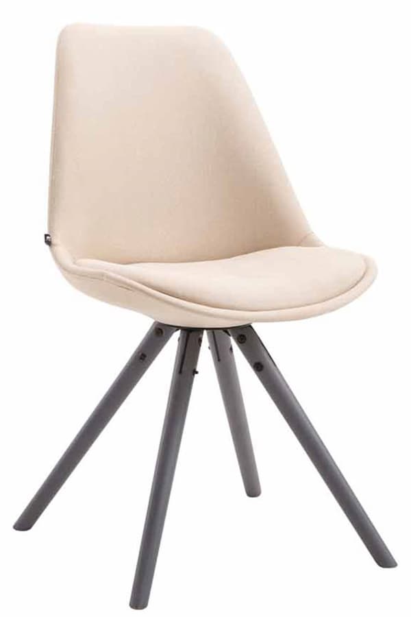 CLP Set med 4 stolar för besökare Toulouse Fabric Round