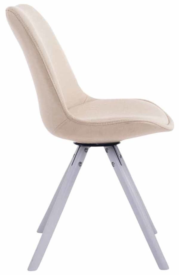 CLP Set med 4 stolar för besökare Toulouse Fabric Round