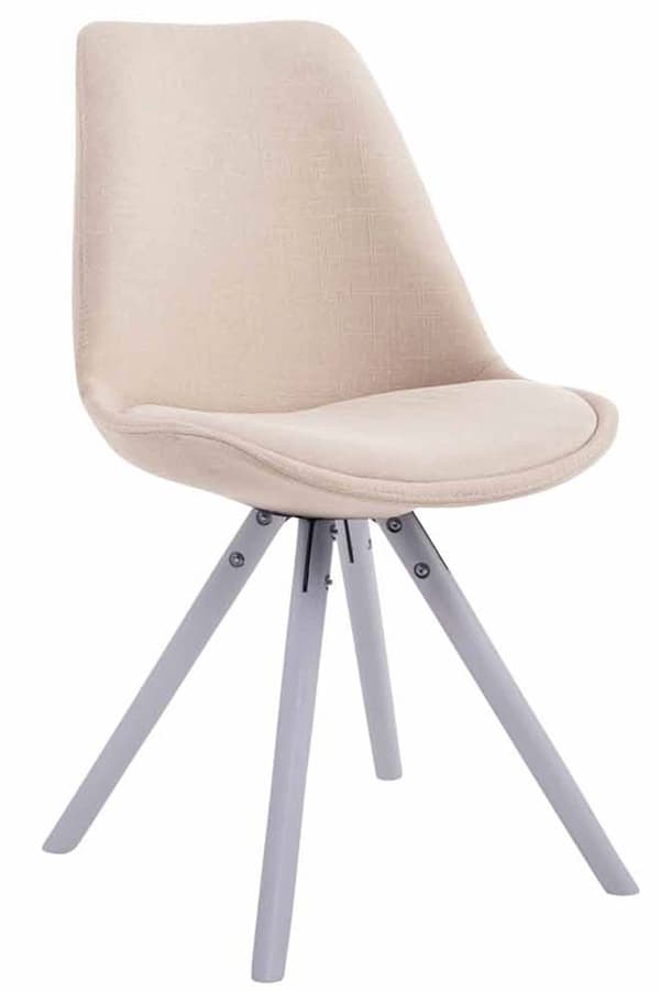CLP Set med 4 stolar för besökare Toulouse Fabric Round