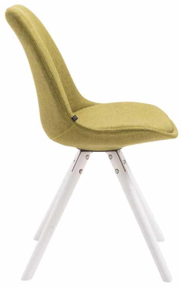 CLP Sæt med 4 besøgsstole Toulouse Fabric Round