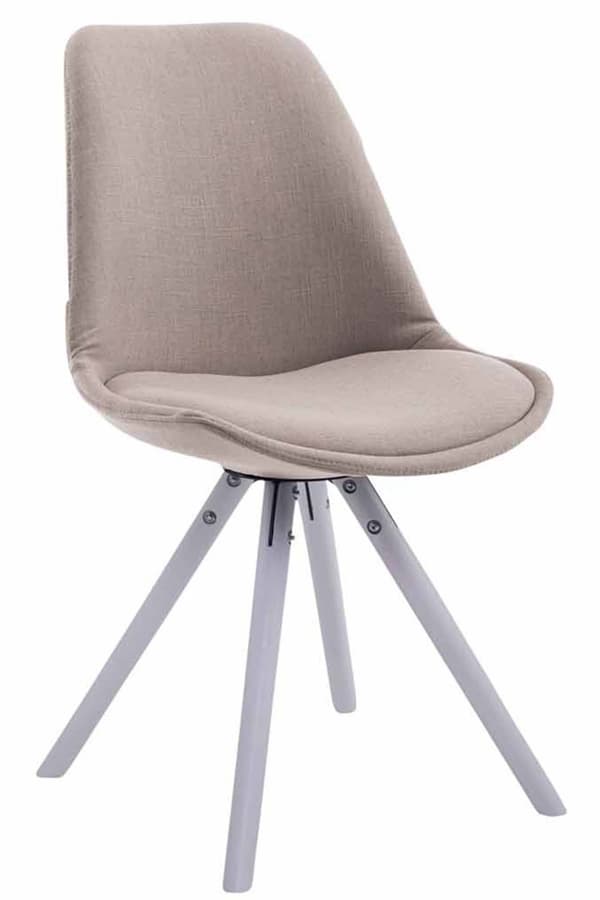 CLP Set med 4 stolar för besökare Toulouse Fabric Round
