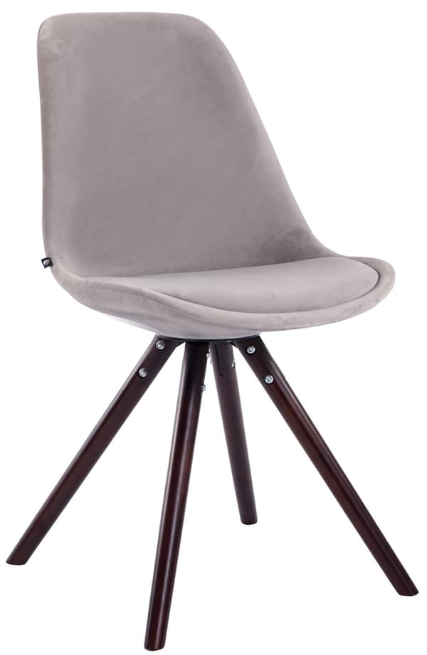 CLP Sæt med 4 stole Toulouse Velvet Round