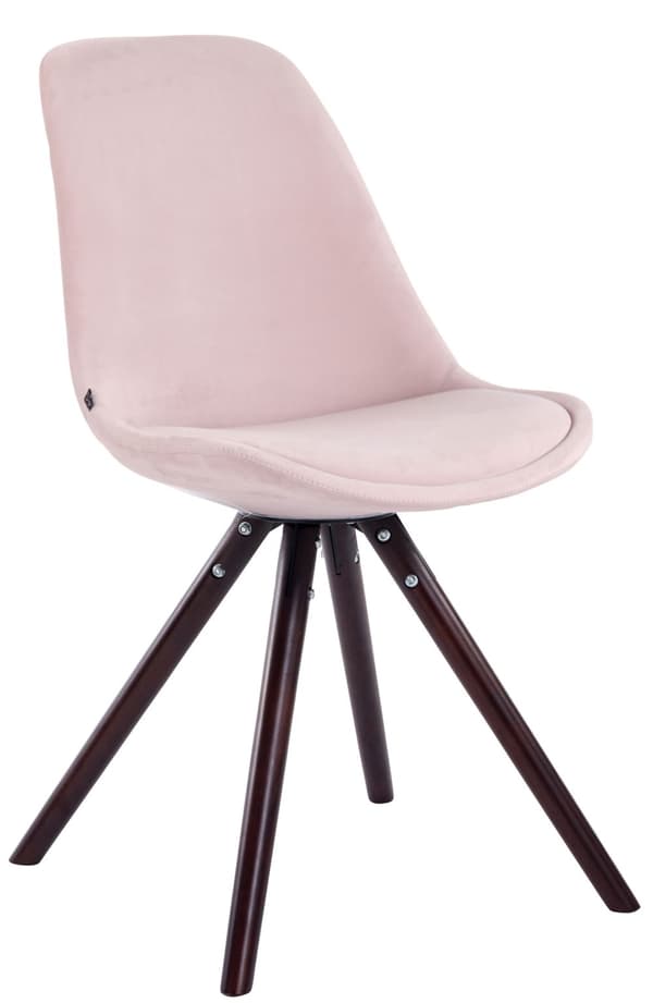 CLP Sæt med 4 stole Toulouse Velvet Round