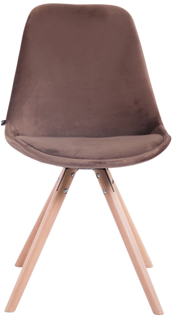 CLP Sæt med 4 stole Toulouse Velvet Round